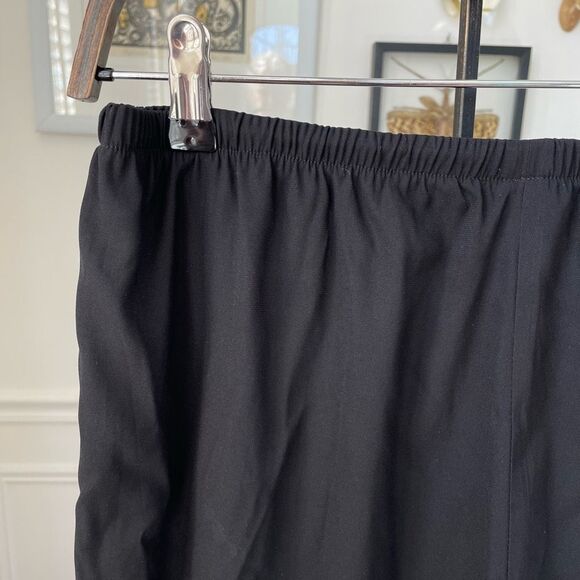 Royl NYC Luxury Loungewear Black Silk Pull on Crop Pants $795 M - Picture 5 of 6